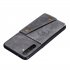 For OPPO A9 2020 Realme XT Reno 2 Mobile Phone Shell Classic Textured Pattern Buckle Closure Design Anti fall Smartphone Case  gray