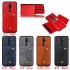 For OPPO A9 2020 Realme XT Reno 2 Mobile Phone Shell Classic Textured Pattern Buckle Closure Design Anti fall Smartphone Case  red