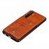 For OPPO A9 2020 Realme XT Reno 2 Mobile Phone Shell Classic Textured Pattern Buckle Closure Design Anti fall Smartphone Case  brown