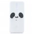 For OPPO F11 PRO Cartoon Lovely Coloured Painted Soft TPU Back Cover Non slip Shockproof Full Protective Case with Lanyard white