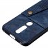 For OPPO F11 pro PU Leather Flip Stand Shockproof Cell Phone Cover Double Buckle Anti dust Case With Card Slots Pocket blue