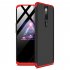 For OPPO F11 pro Ultra Slim PC Back Cover Non slip Shockproof 360 Degree Full Protective Case Red black red