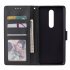 For OPPO F11 pro Wallet type PU Leather Protective Phone Case with Buckle   3 Card Position black