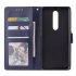 For OPPO F11 pro Wallet type PU Leather Protective Phone Case with Buckle   3 Card Position blue