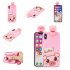 For OPPO F7 3D Cute Coloured Painted Animal TPU Anti scratch Non slip Protective Cover Back Case OPPO F7