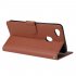 For OPPO F7 Wallet type PU Leather Protective Phone Case with Buckle   3 Card Position brown