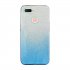 For OPPO F9 F9 Pro A7X F11 Pro A8 A31 Phone Case Gradient Color Glitter Powder Phone Cover with Airbag Bracket blue