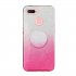 For OPPO F9 F9 Pro A7X F11 Pro A8 A31 Phone Case Gradient Color Glitter Powder Phone Cover with Airbag Bracket Pink
