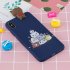 For OPPO R17 PRO 3D Cute Coloured Painted Animal TPU Anti scratch Non slip Protective Cover Back Case sapphire
