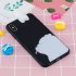 For OPPO Realme 2 A5 Indian Version 3D Cute Coloured Painted Animal TPU Anti scratch Non slip Protective Cover Back Case black