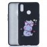 For OPPO Realme 3 Cartoon Lovely Coloured Painted Soft TPU Back Cover Non slip Shockproof Full Protective Case with Lanyard sapphire