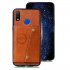 For OPPO Realme 3 PU Leather Flip Stand Shockproof Cell Phone Cover Double Buckle Anti dust Case With Card Slots Pocket Light Brown