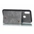 For OPPO Realme 3 PU Leather Flip Stand Shockproof Cell Phone Cover Double Buckle Anti dust Case With Card Slots Pocket gray