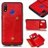 For OPPO Realme 3 PU Leather Flip Stand Shockproof Cell Phone Cover Double Buckle Anti dust Case With Card Slots Pocket blue