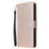 For OPPO Realme 3 Wallet type PU Leather Protective Phone Case with Buckle   3 Card Position Gold