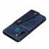 For OPPO Realme 5 5 Pro Mobile Phone Shell Buckle Closure Wallet Design Overall Protective Smartphone Cover  blue
