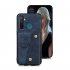 For OPPO Realme 5 5 Pro Mobile Phone Shell Buckle Closure Wallet Design Overall Protective Smartphone Cover  blue