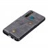 For OPPO Realme 5 5 Pro Mobile Phone Shell Buckle Closure Wallet Design Overall Protective Smartphone Cover  gray