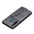 For OPPO Realme 5 5 Pro Mobile Phone Shell Buckle Closure Wallet Design Overall Protective Smartphone Cover  gray