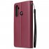 For OPPO Realme 5 Rro Cellphone Cover Buckle Closure Cards Holder Wallet Design Stand Function PU Leather Smart Shell Overall Protection  Rose gold