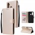 For OPPO Realme 5 Rro Cellphone Cover Buckle Closure Cards Holder Wallet Design Stand Function PU Leather Smart Shell Overall Protection  gold