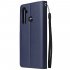 For OPPO Realme 5 Rro Cellphone Cover Buckle Closure Cards Holder Wallet Design Stand Function PU Leather Smart Shell Overall Protection  blue