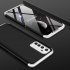 For OPPO Realme 6 Mobile Phone Cover 360 Degree Full Protection Phone Case Silver Black Silver
