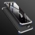 For OPPO Realme C2 Ultra Slim PC Back Cover Non slip Shockproof 360 Degree Full Protective Case Silver black silver