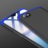 For OPPO Realme C2 Ultra Slim PC Back Cover Non slip Shockproof 360 Degree Full Protective Case Blue black blue
