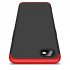 For OPPO Realme C2 Ultra Slim PC Back Cover Non slip Shockproof 360 Degree Full Protective Case Red black red
