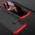 For OPPO Realme C3 360Dgree Full Protection Shockproof PC Phone Back Cover  Red black red