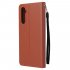 For OPPO Realme C3 Realme 6 PU Leather Mobile Phone Cover with 3 Cards Slots Phone Frame Rose gold