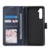 For OPPO Realme C3 Realme 6 PU Leather Mobile Phone Cover with 3 Cards Slots Phone Frame blue