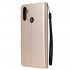 For OPPO Realme C3 Realme 6 PU Leather Mobile Phone Cover with 3 Cards Slots Phone Frame Gold