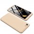 For OPPO Redlme 1 F7 Youth Ultra Slim PC Back Cover Non slip Shockproof 360 Degree Full Protective Case Gold
