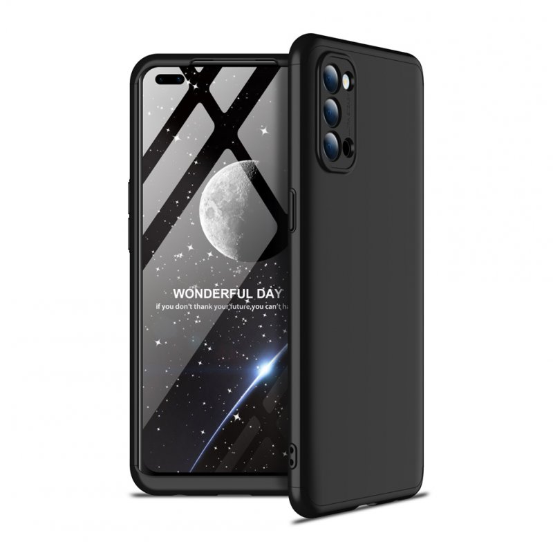 For OPPO Reno 4 /Reno 4 Pro International Edition Mobile Phone Cover 360 Degree Full Protection Phone Case black
