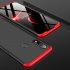 For OPPO realme3 Ultra Slim PC Back Cover Non slip Shockproof 360 Degree Full Protective Case Red black red