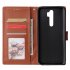 For Oppo A9 2020 Reno 2Z Cellphone Shell PU Leather Mobile Phone Cover Stand Available Anti drop Elegant Smartphone Case Wine red