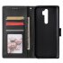 For Oppo A9 2020 Reno 2Z Cellphone Shell PU Leather Mobile Phone Cover Stand Available Anti drop Elegant Smartphone Case Black