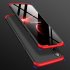For Oppo Realme 3 pro Ultra Slim PC Back Cover Non slip Shockproof 360 Degree Full Protective Case Red black red