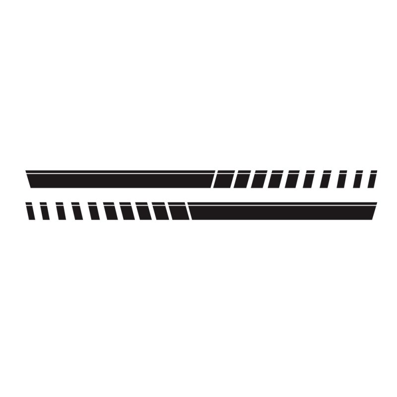 For Pickup Truck Vinyl Decal Sticker Graphics Sport Side Door Stripe Car Sticker  black