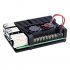 For Raspberry Pi 4 Aluminum Metal Case Box with Dual Fan Heat Sink