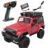 For Rbrc 1 14 Wrangler RC Car Model Toy Simulate 2 4g Four wheel Drive Car RB F1S  red with luggage rack 