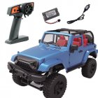 For Rbrc 1:14 Wrangler RC Car Model Toy Simulate 2.4g Four-wheel Drive Car RB-F2 (blue convertible)