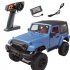 For Rbrc 1 14 Wrangler RC Car Model Toy Simulate 2 4g Four wheel Drive Car RB F1  blue hard top 