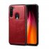 For Red Mi NOTE 8 8 Pro Cellphone Smart Shell 2 in 1 Textured PU Leather Card Holder Stand viewing Overall Protection Case black