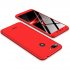 For Redmi 6 3 in 1 Hybrid Hard Case Full Body 360 Degree Protection Back Cover  Red black red