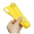 For Redmi 6A Simple Solid Color Chic Wrist Rope Bracket Matte TPU Anti scratch Non slip Protective Cover Back Case 3 yellow