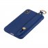 For Redmi 6A Simple Solid Color Chic Wrist Rope Bracket Matte TPU Anti scratch Non slip Protective Cover Back Case 7 royal blue