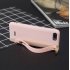 For Redmi 6A Simple Solid Color Chic Wrist Rope Bracket Matte TPU Anti scratch Non slip Protective Cover Back Case 6 light pink